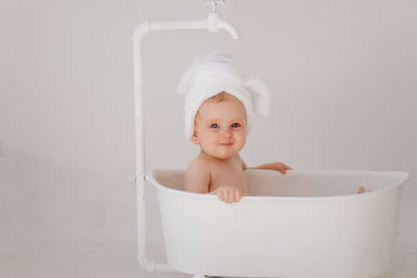 Sweet baby girl bathroom