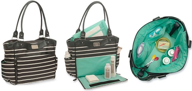 tote diaper bag inside and outside images
