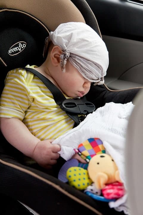 Baby inside the car