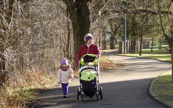 walk grandma adelka baby girl