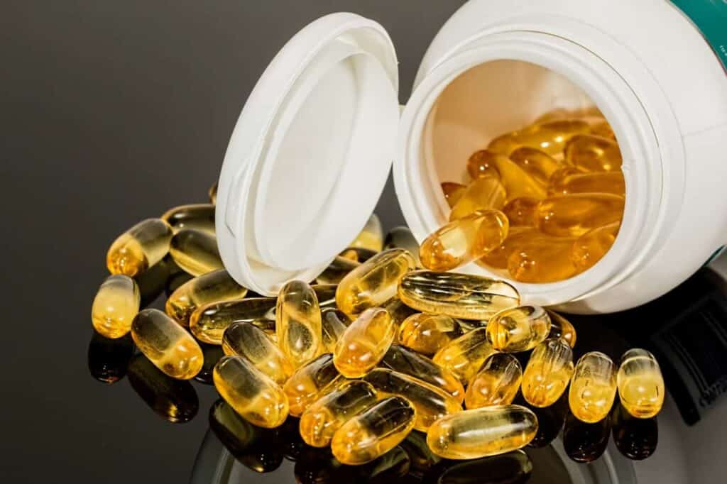 Yellow Capsule Medicine