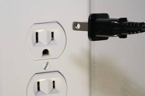 socket with the plug