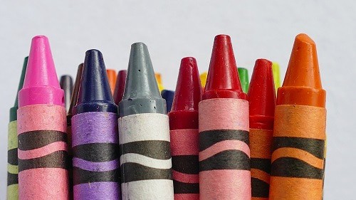 Set of crayons