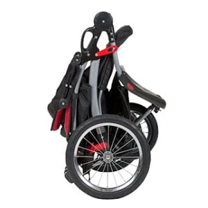 jogging stroller using folding mechanism