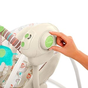 portable baby swing controls - comfort and harmony cozy kingdom