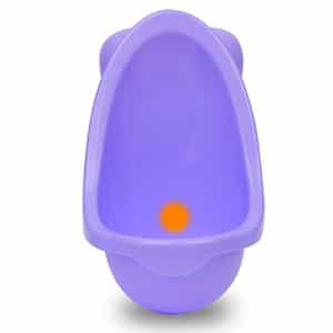 pee aiming target in training urinal