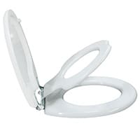 potty seat connected by a hinge