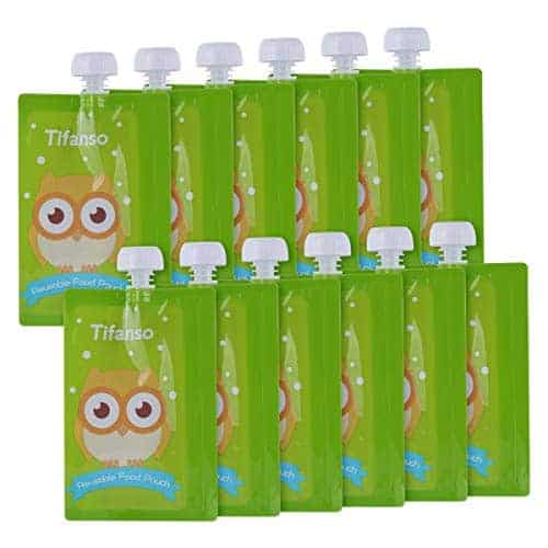 Refillable Baby Food Pouches 4 Pack Uber Natura Reusable Food Pouches 