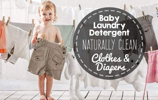 baby laundry detergent naturally clean clothes and diapers