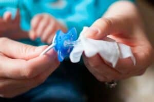 sanitizing pacifier with dr browns pacifier wipes
