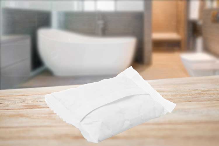 Perineal Cold Pack Sitting On Bathroom Counter