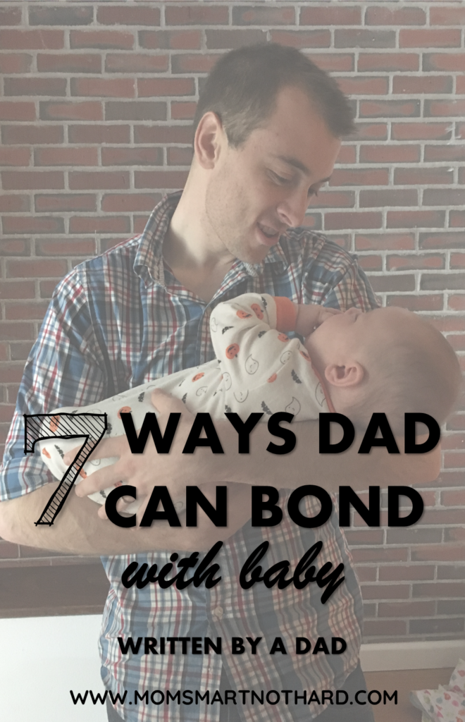dad bond with baby pin image