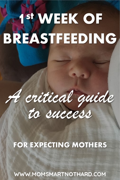 breastfeeding newborn tips pin image