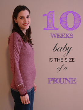 10 weeks pregnant bump