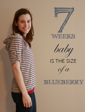 7 weeks pregnant bump