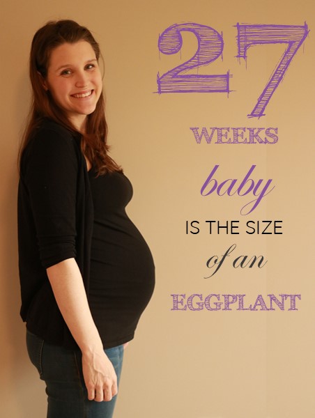 27 weeks pregnant baby bump