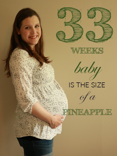 33 Weeks Pregnant Baby Bump Update Title Image