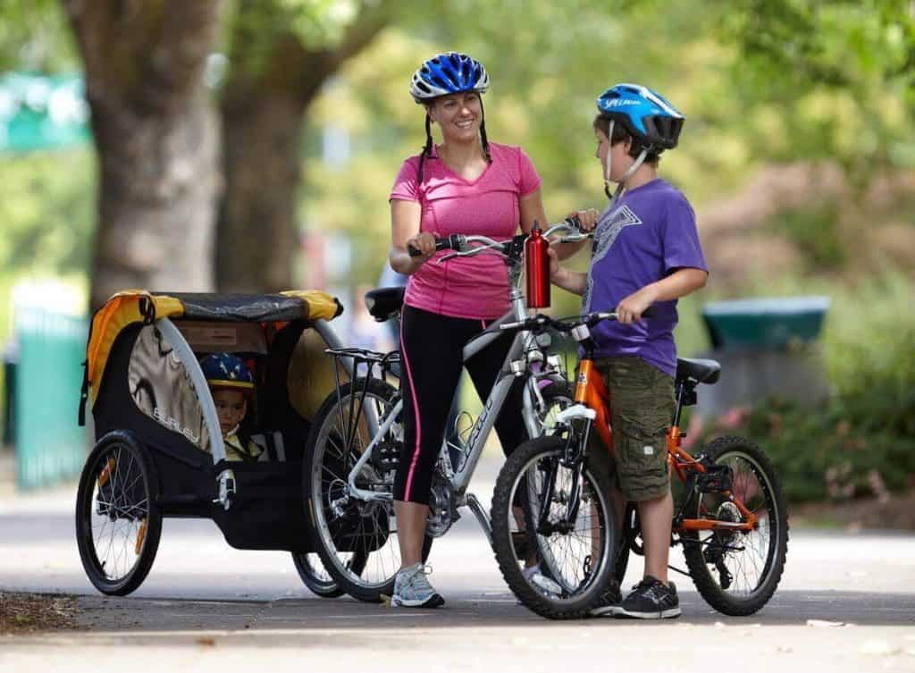 Are babies safe in a baby trailer for bicycles