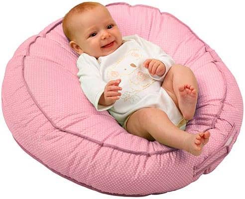 Pink-Leachco-Podster-Infant-Lounger-with-baby-resting
