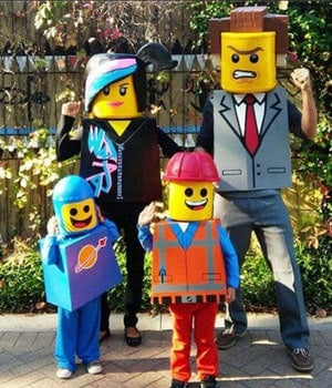diy lego family costume