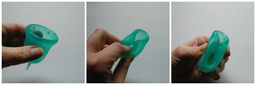 Punch Down Fold Menstrual Period Cup