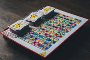 Board games for toddlers on the ground