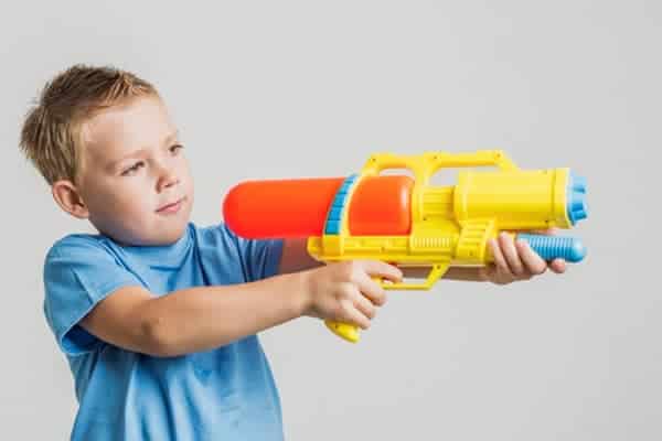 Kid with water Gun