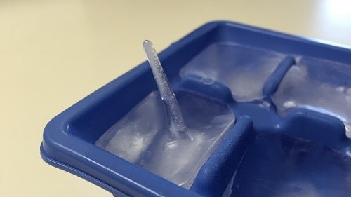 blue ice tray