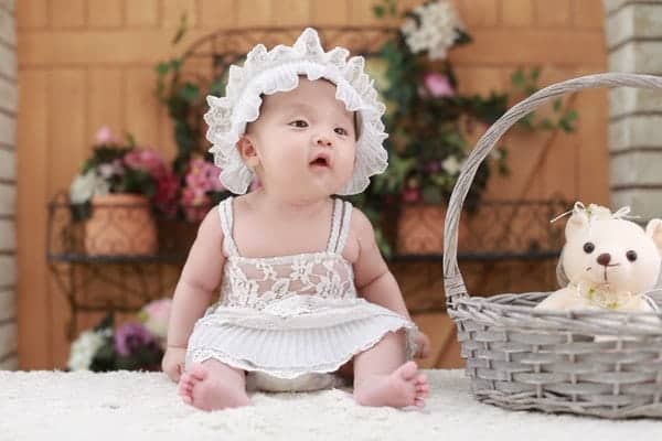 Adorable Baby Basket Child 265960