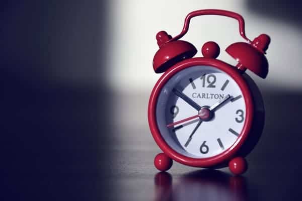 Red Carlton Alarm Clock 39900