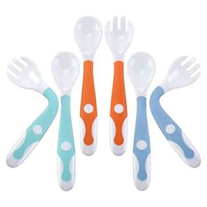 spoon and fork in three colors