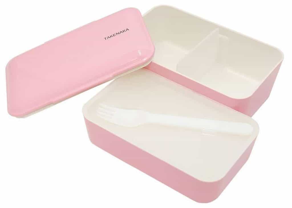Expanded Double Bento Box by Takenaka (Pink)