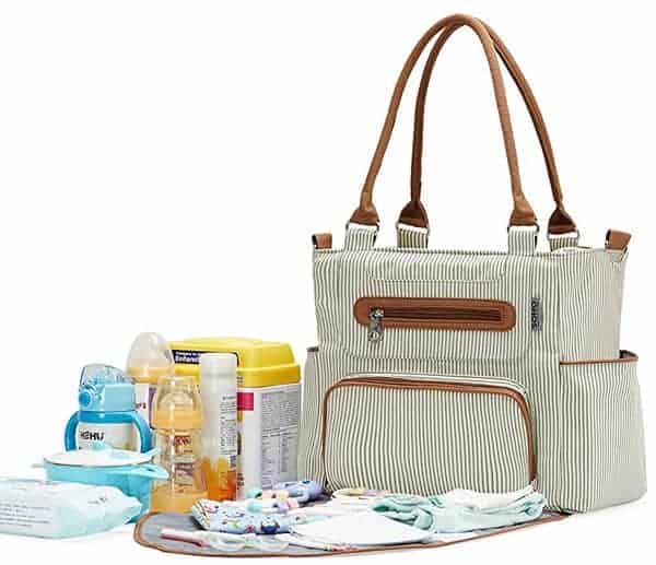 SoHo Collection, Grand Central Station 7 pieces Diaper Bag set